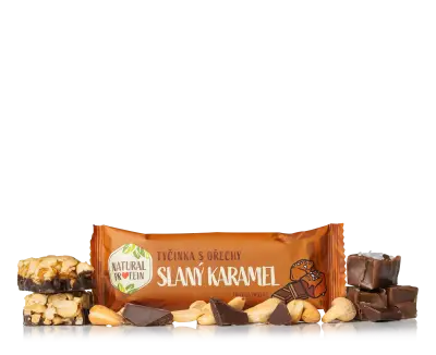 Ořechová tyčinka - slaný karamel 1 kus