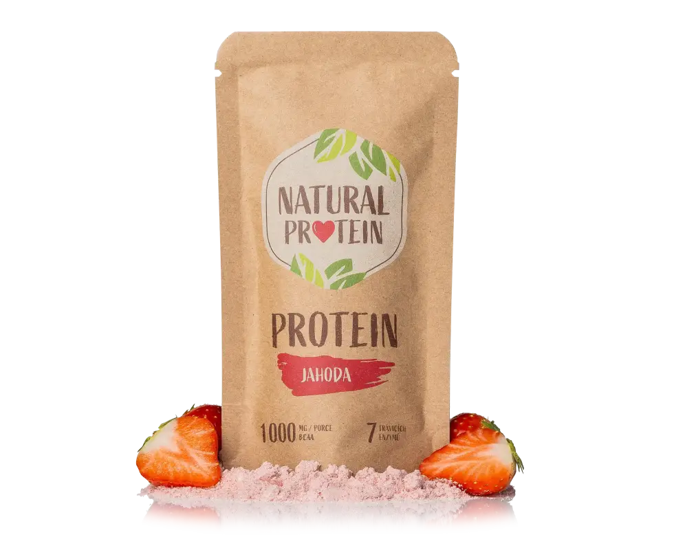 Jahodový protein (35 g) 1 kus