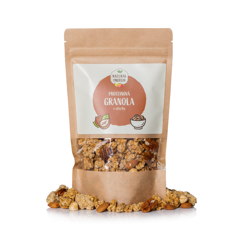 Proteinová granola - ořechová 5 kusů