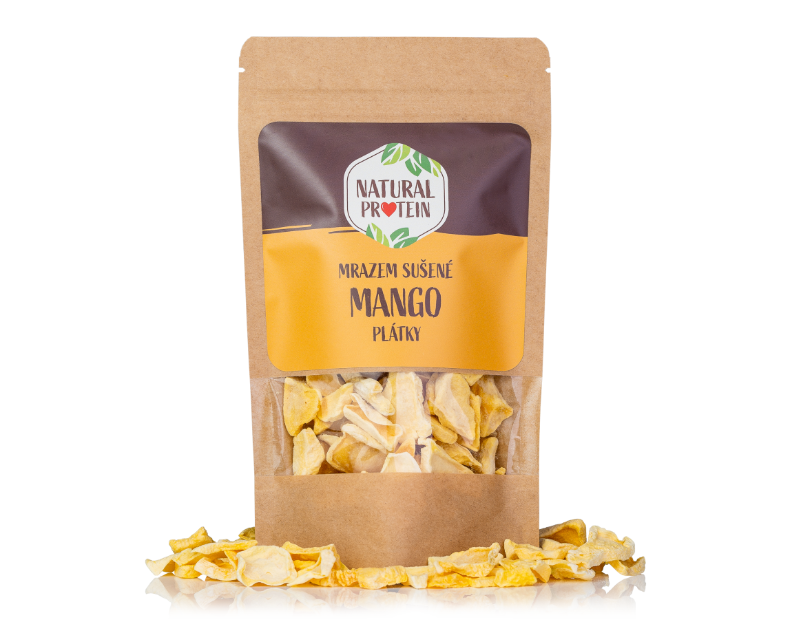 Mrazem sušené mango plátky 1 kus