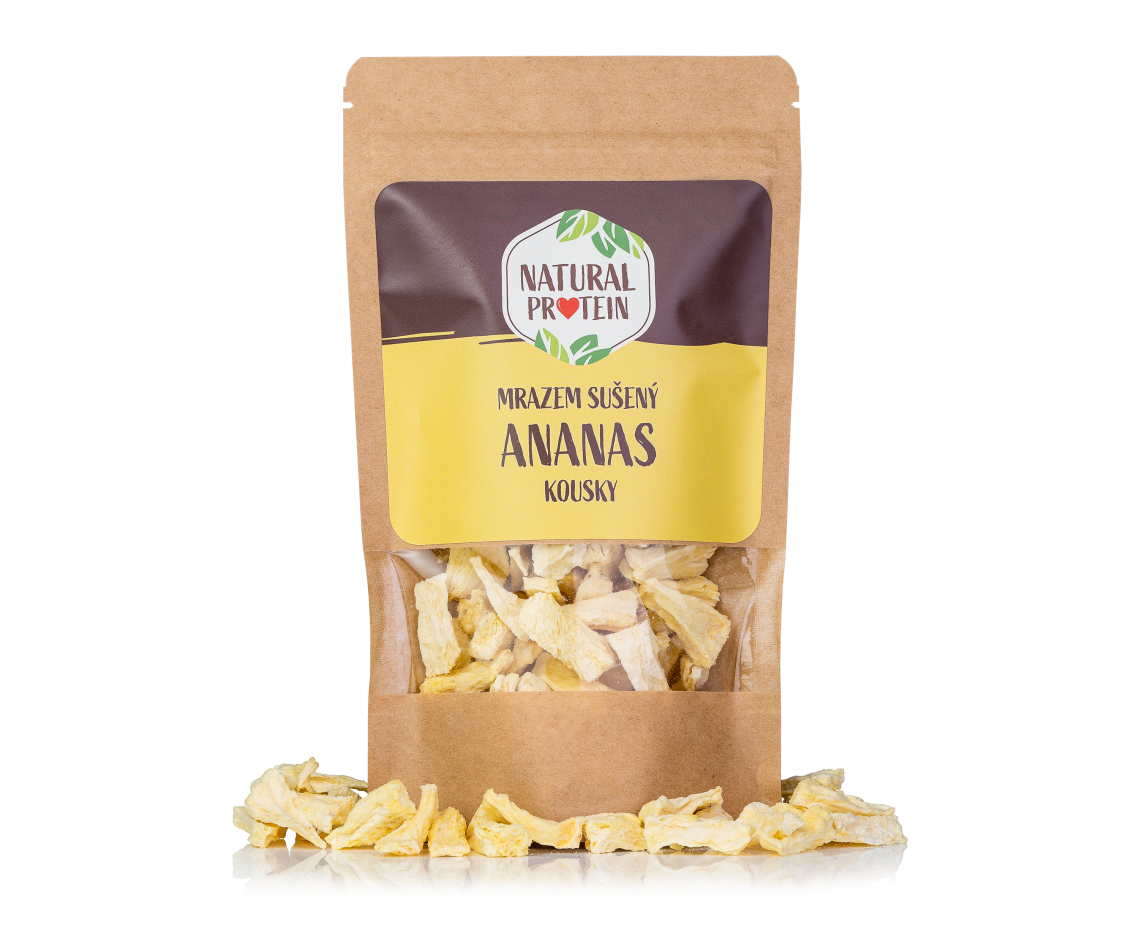 Mrazem sušený ananas kousky