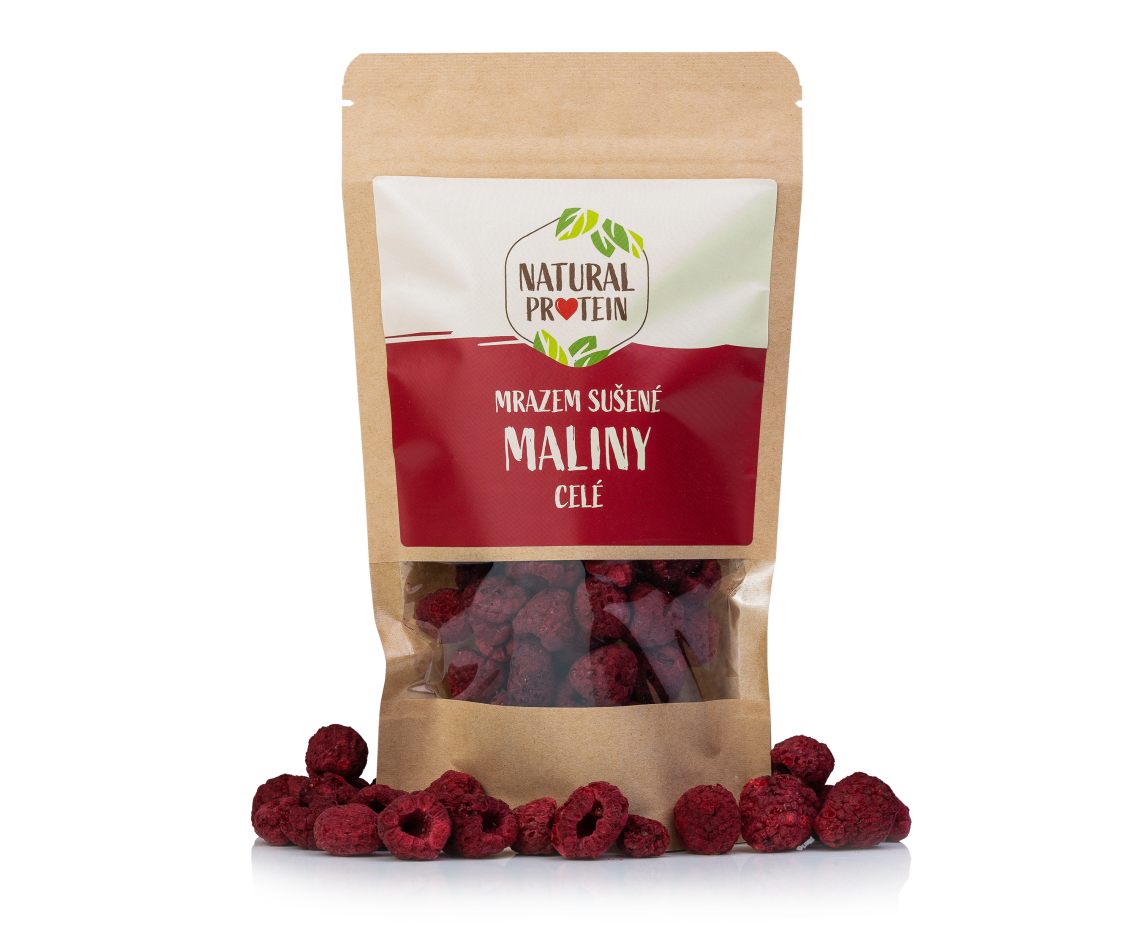 Mrazem sušené maliny celé 1 kus