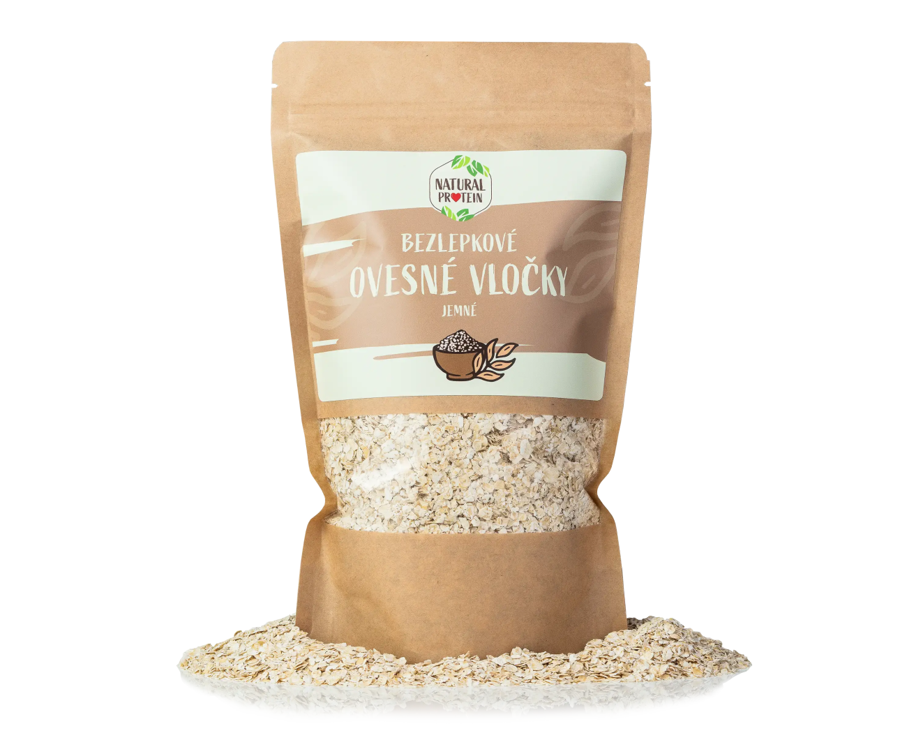 NaturalProtein Ovesné vločky bezlepkové jemné