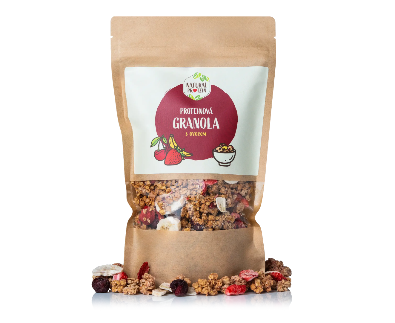 NaturalProtein Proteinová granola ovocná
