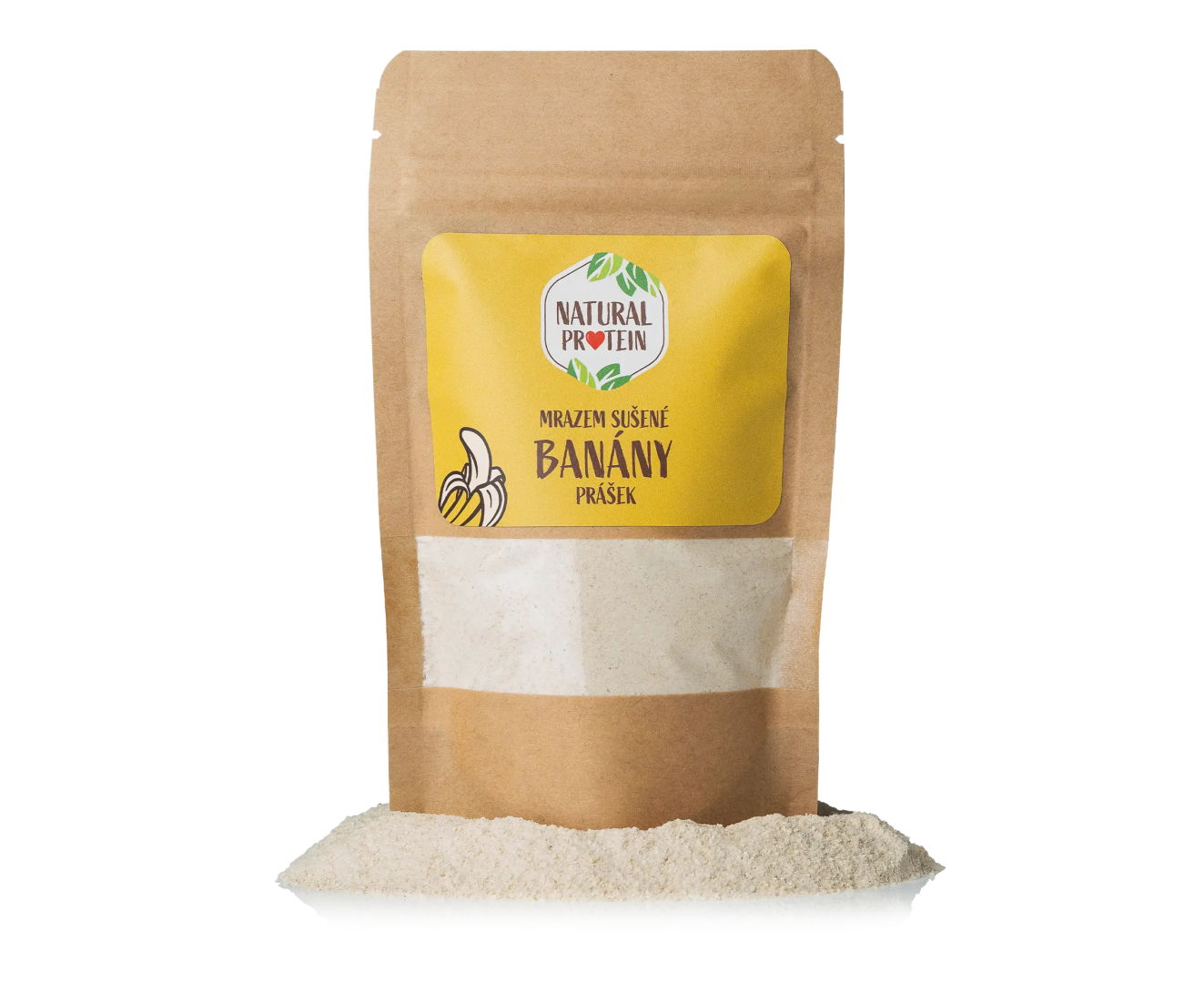 NaturalProtein Mrazem sušené banány prášek