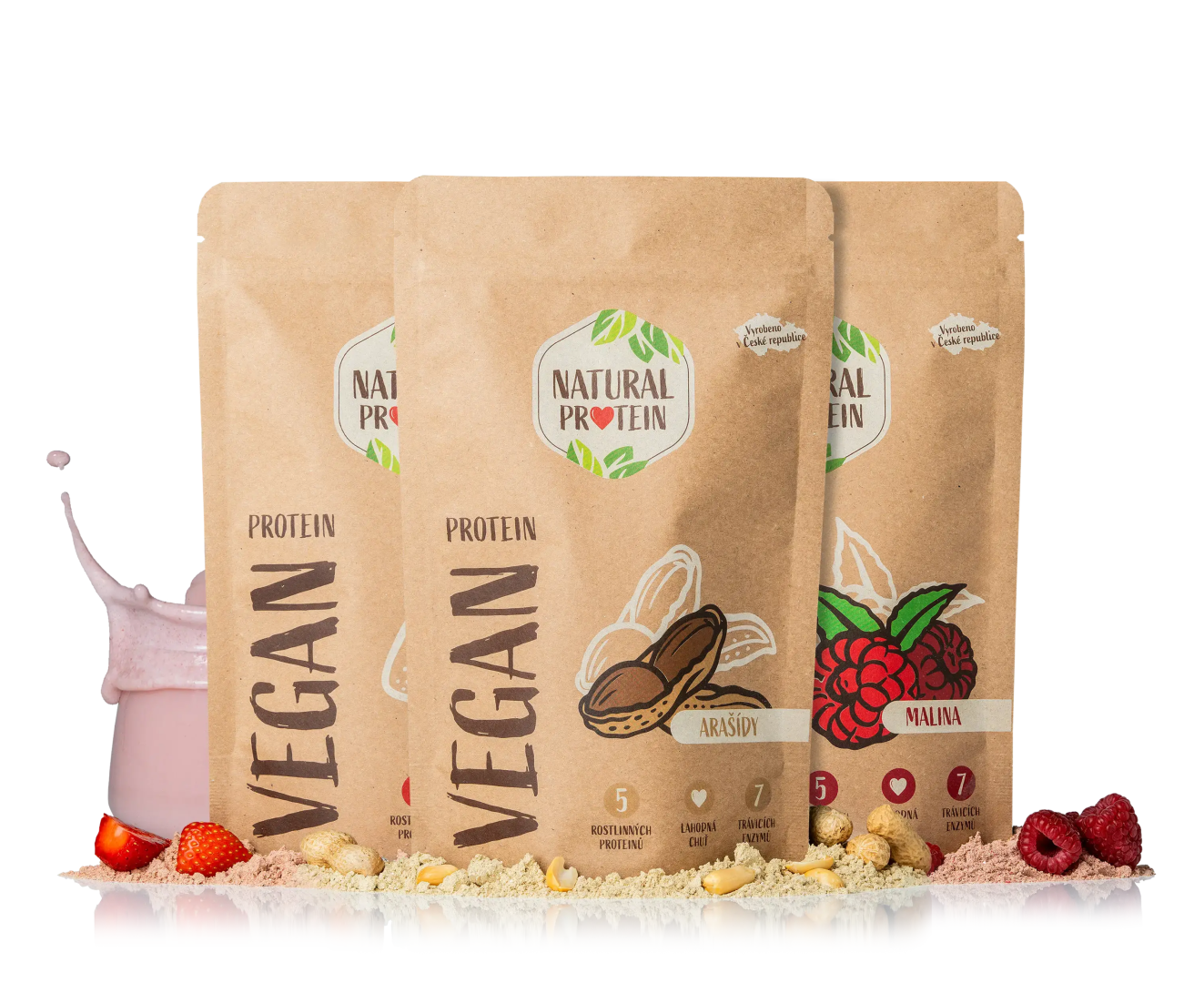 NaturalProtein 3x Veganský protein