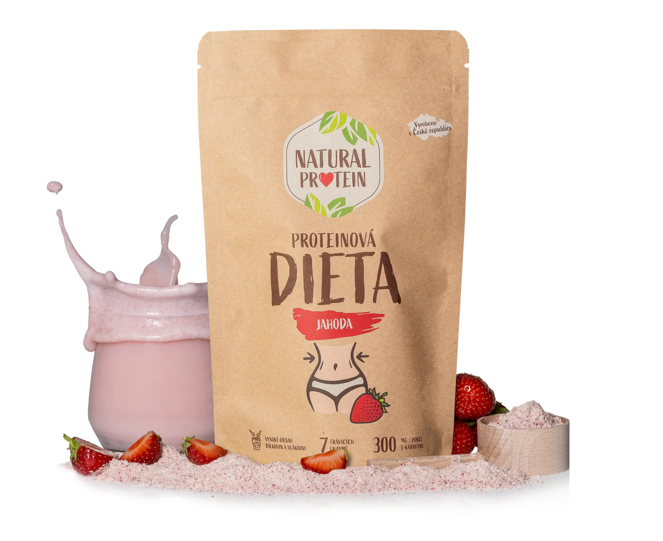 NaturalProtein Proteinová dieta Jahoda