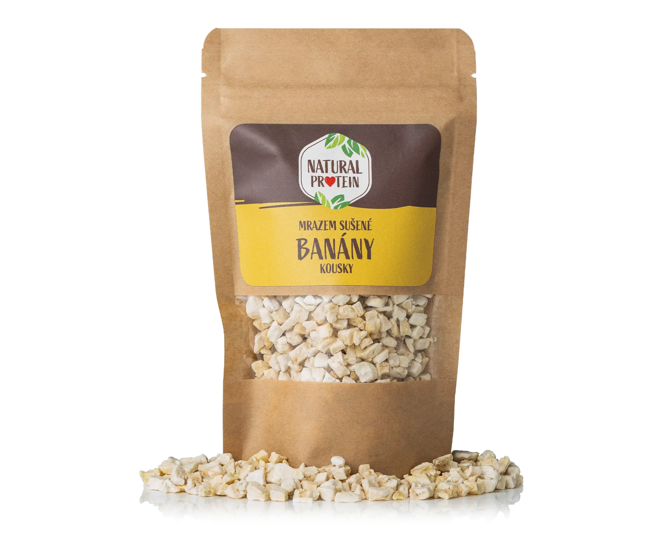 NaturalProtein Mrazem sušené banány kousky