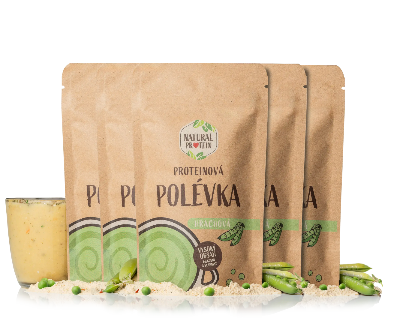NaturalProtein Proteinová polévka - hrachová 5 kusů