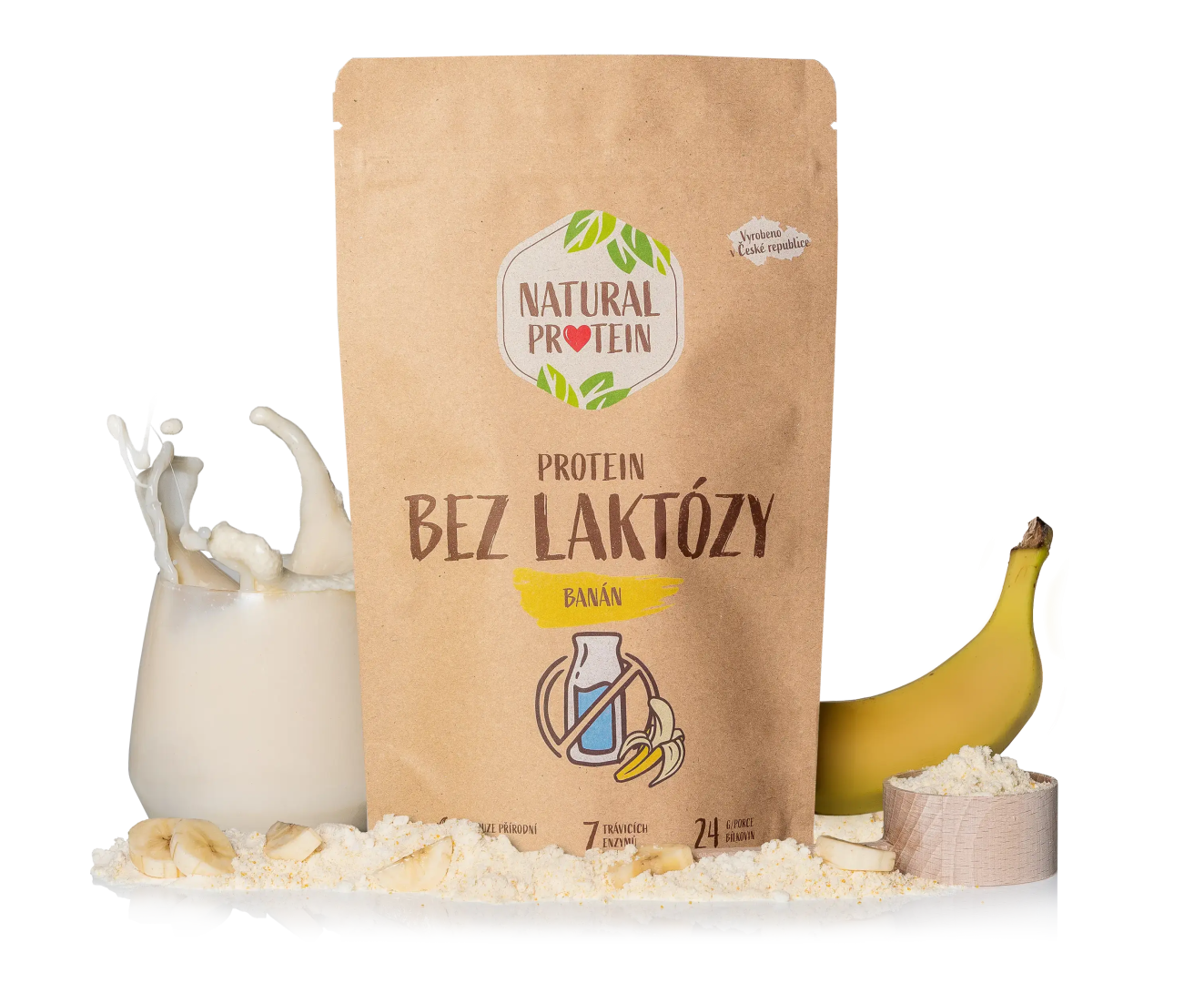 NaturalProtein Bezlaktózový protein Banán