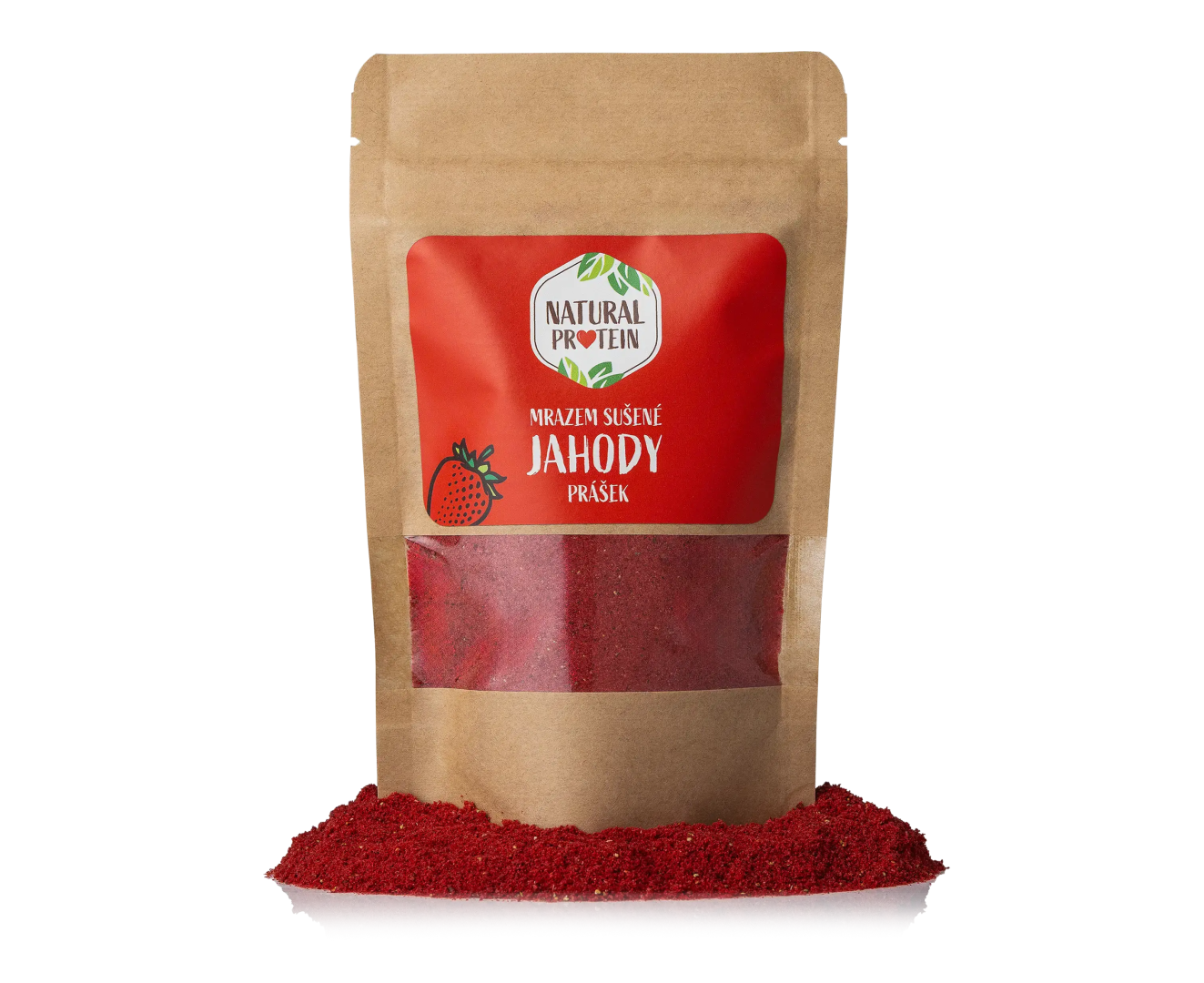 NaturalProtein Mrazem sušené jahody prášek