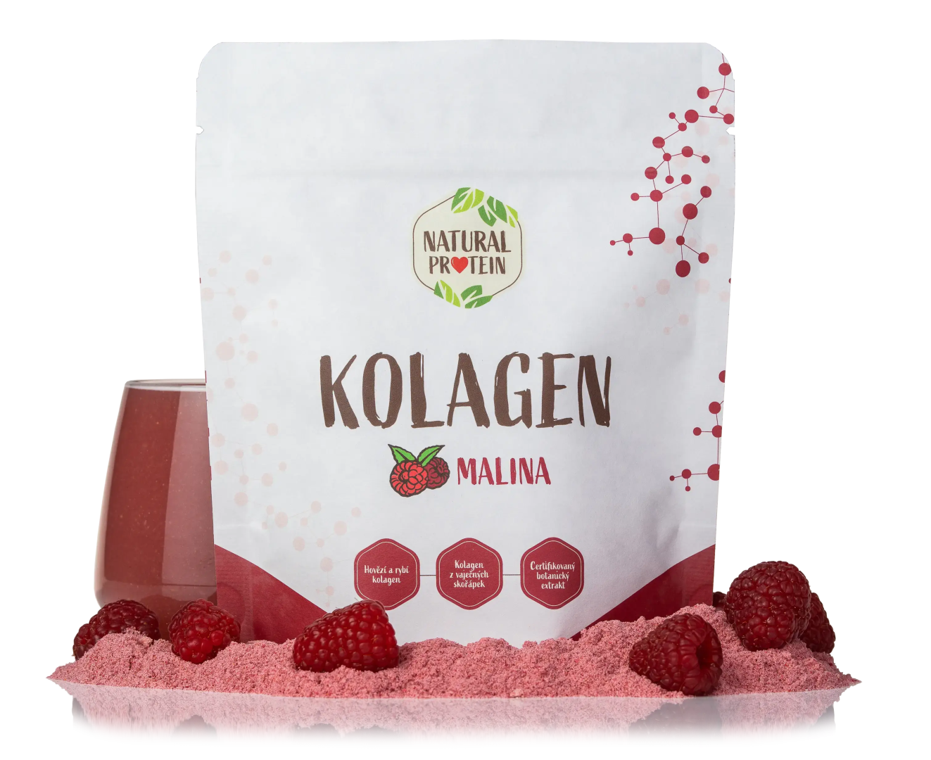 NaturalProtein Kolagen Malina