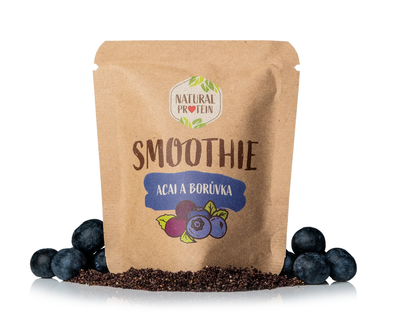 NaturalProtein Smoothie Borůvka a Acai