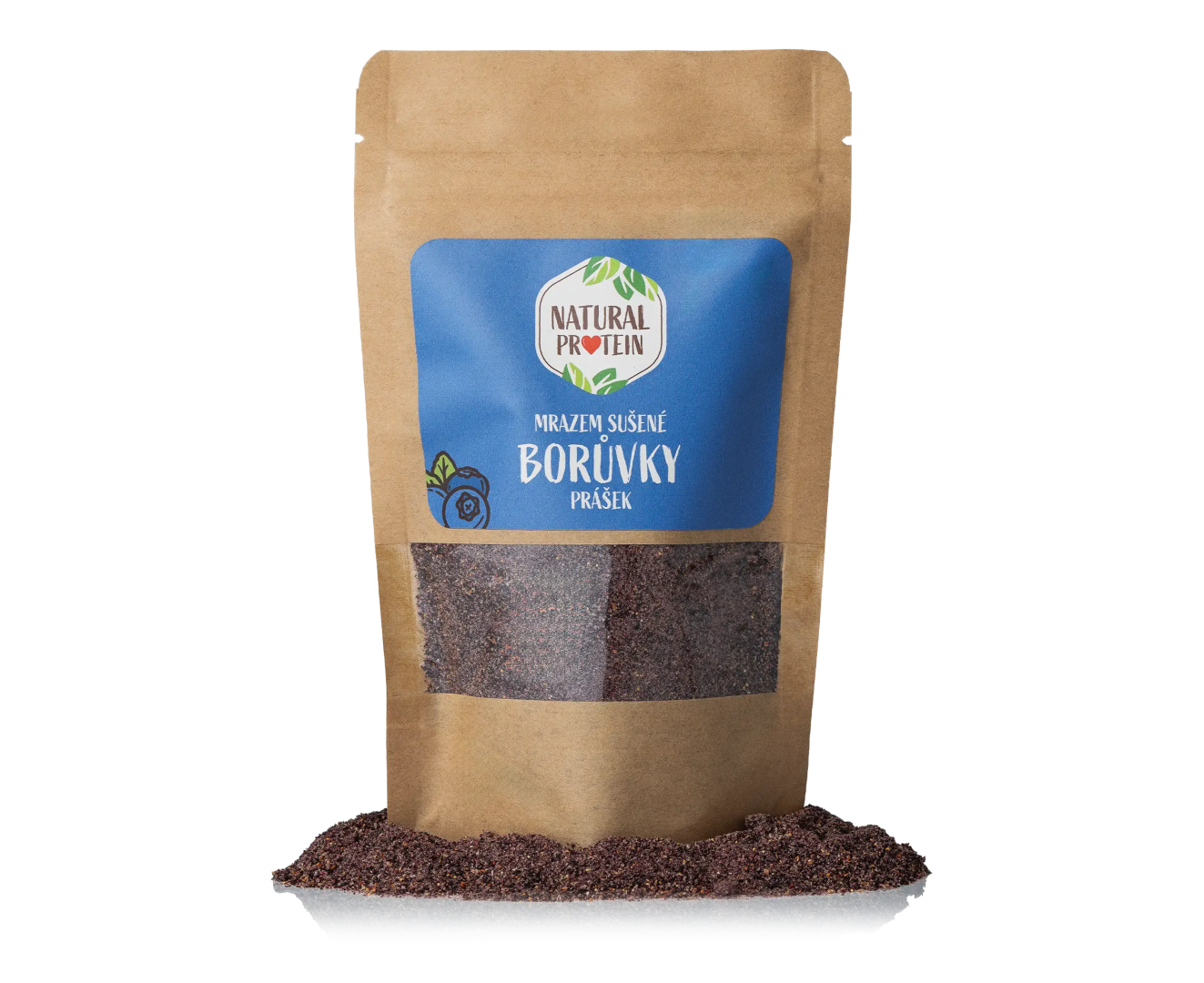NaturalProtein Mrazem sušené borůvky prášek