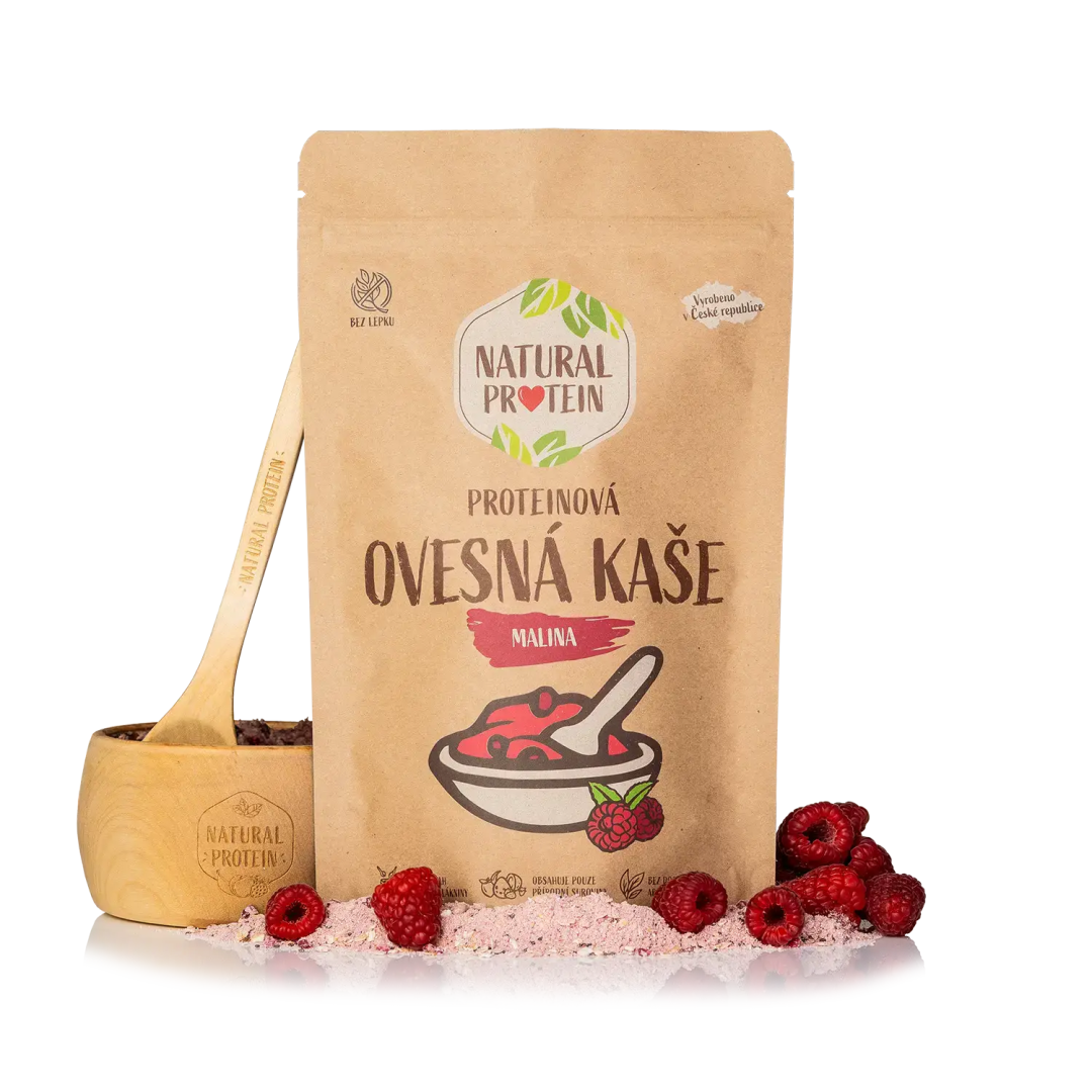 NaturalProtein Proteinová ovesná kaše Malina