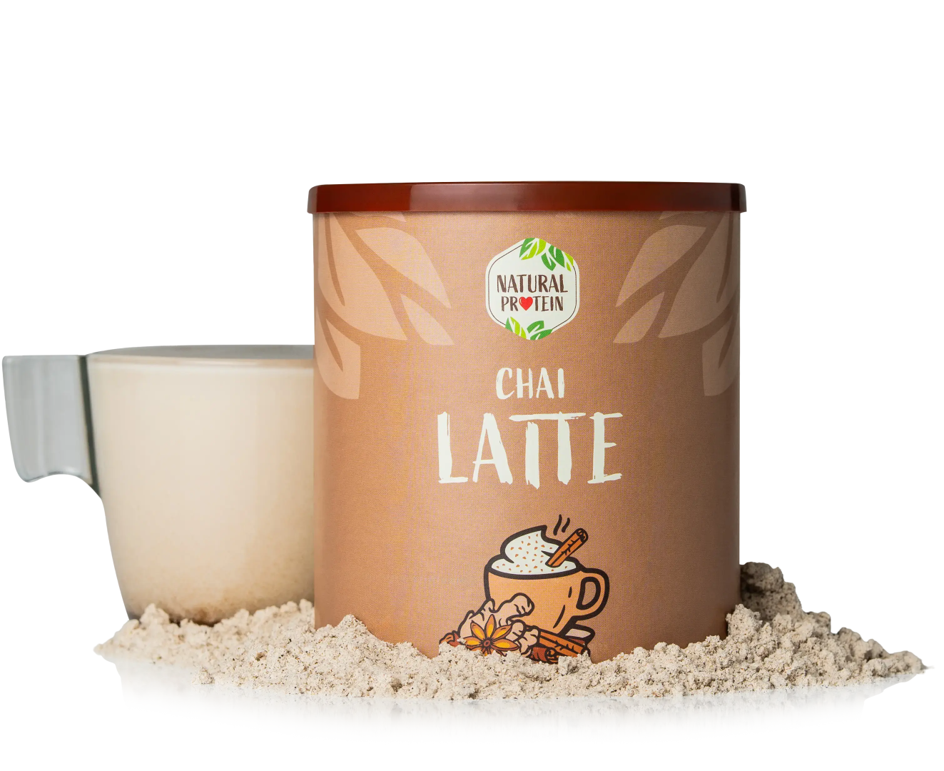 NaturalProtein Proteinové Chai latte
