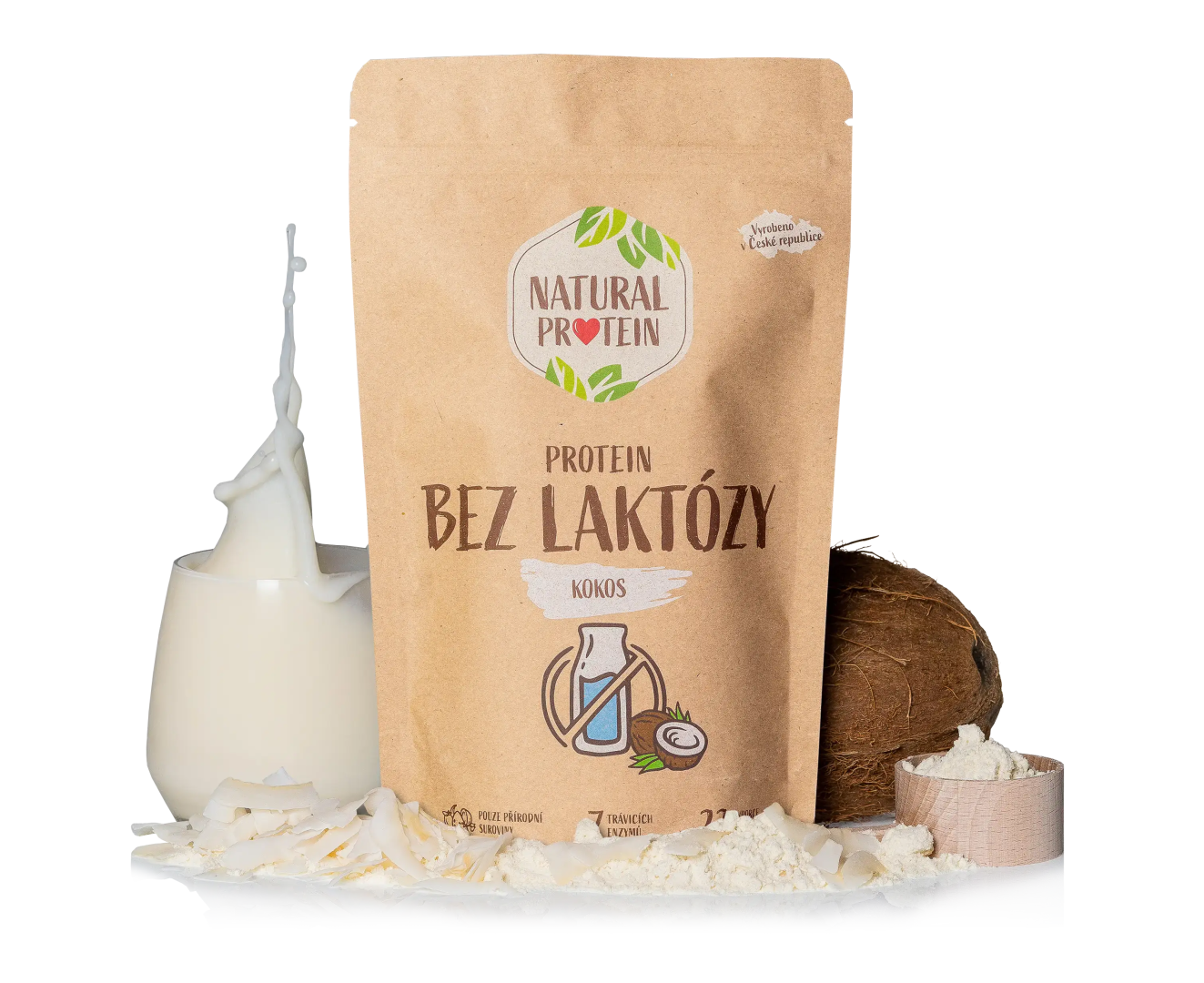 NaturalProtein Bezlaktózový protein Kokos