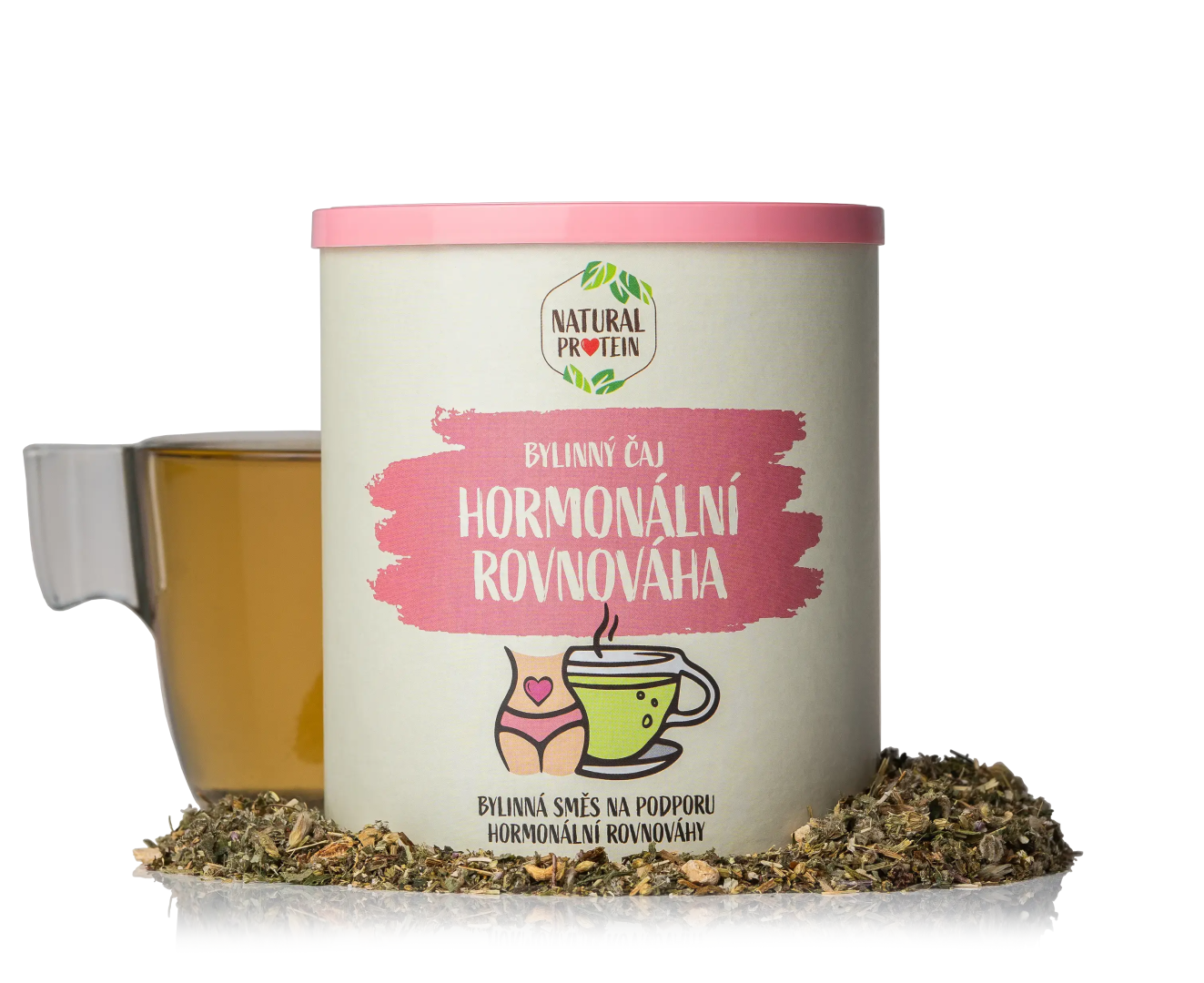 NaturalProtein Bylinný sypaný čaj Hormonální rovnováha