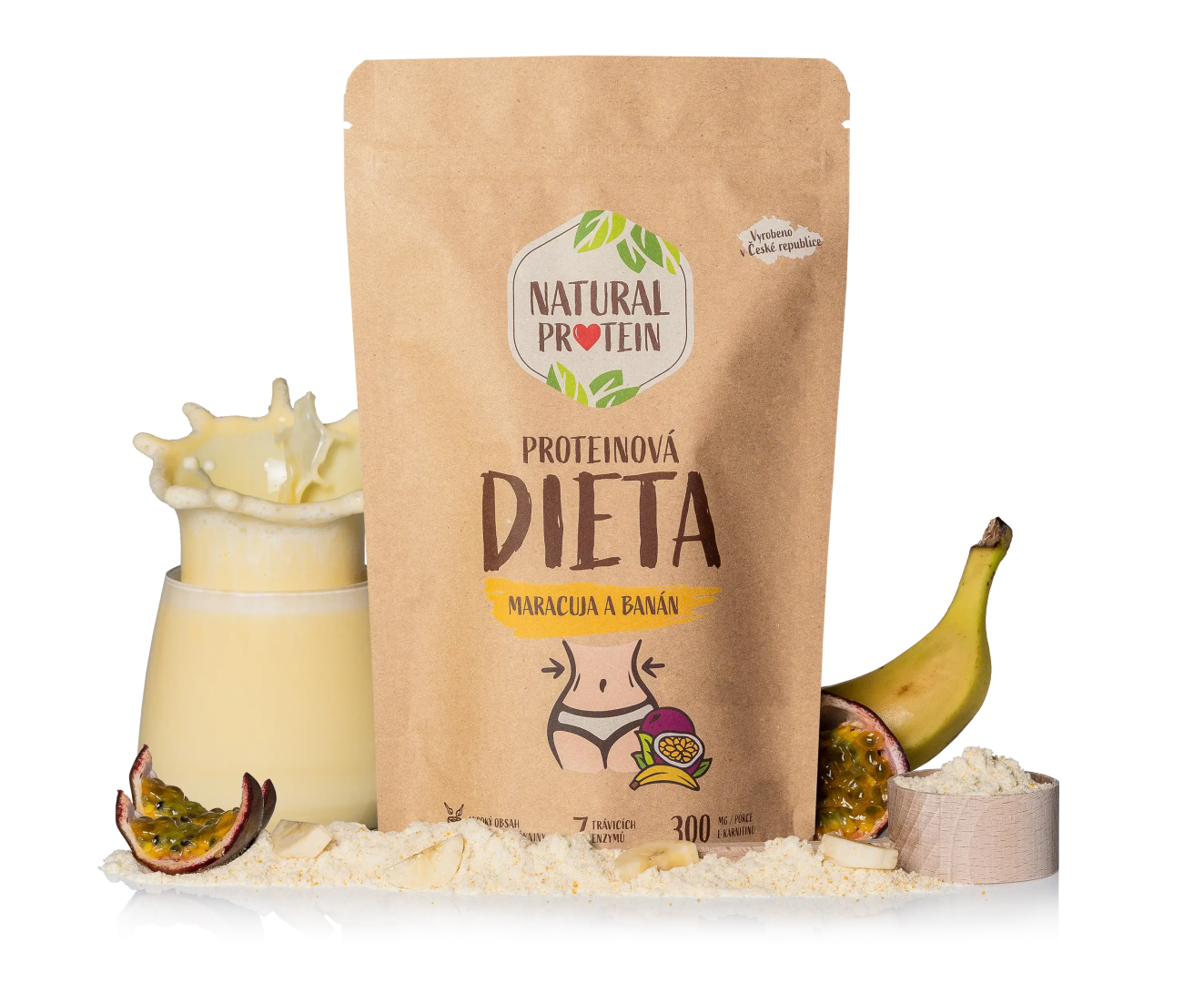 NaturalProtein Proteinová dieta Maracuja a banán