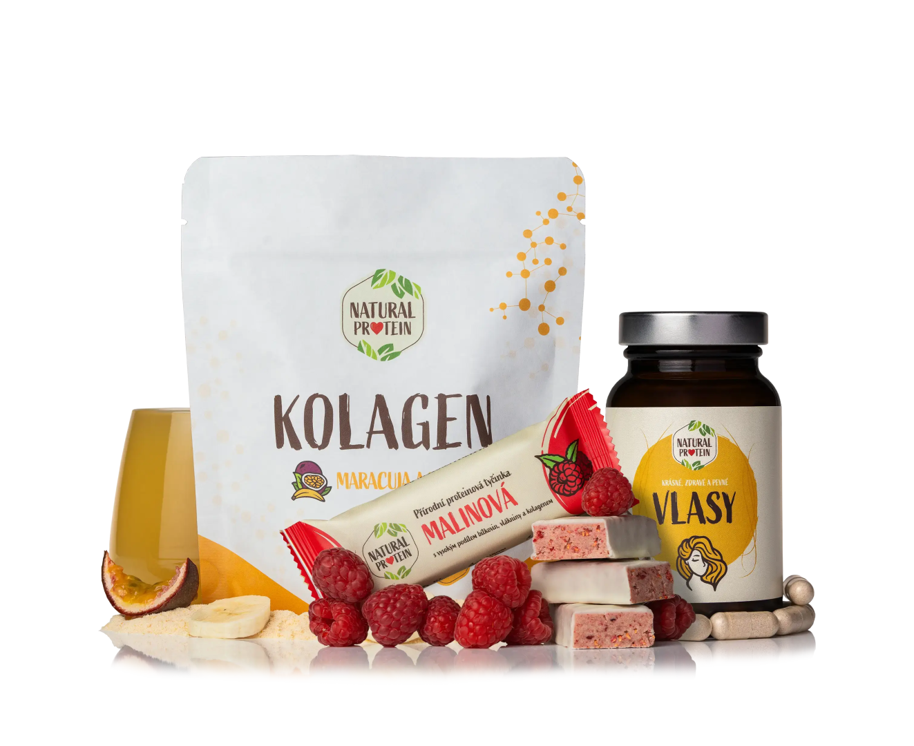 NaturalProtein Krásné vlasy (Kolagen + vlasy + tyčinka)