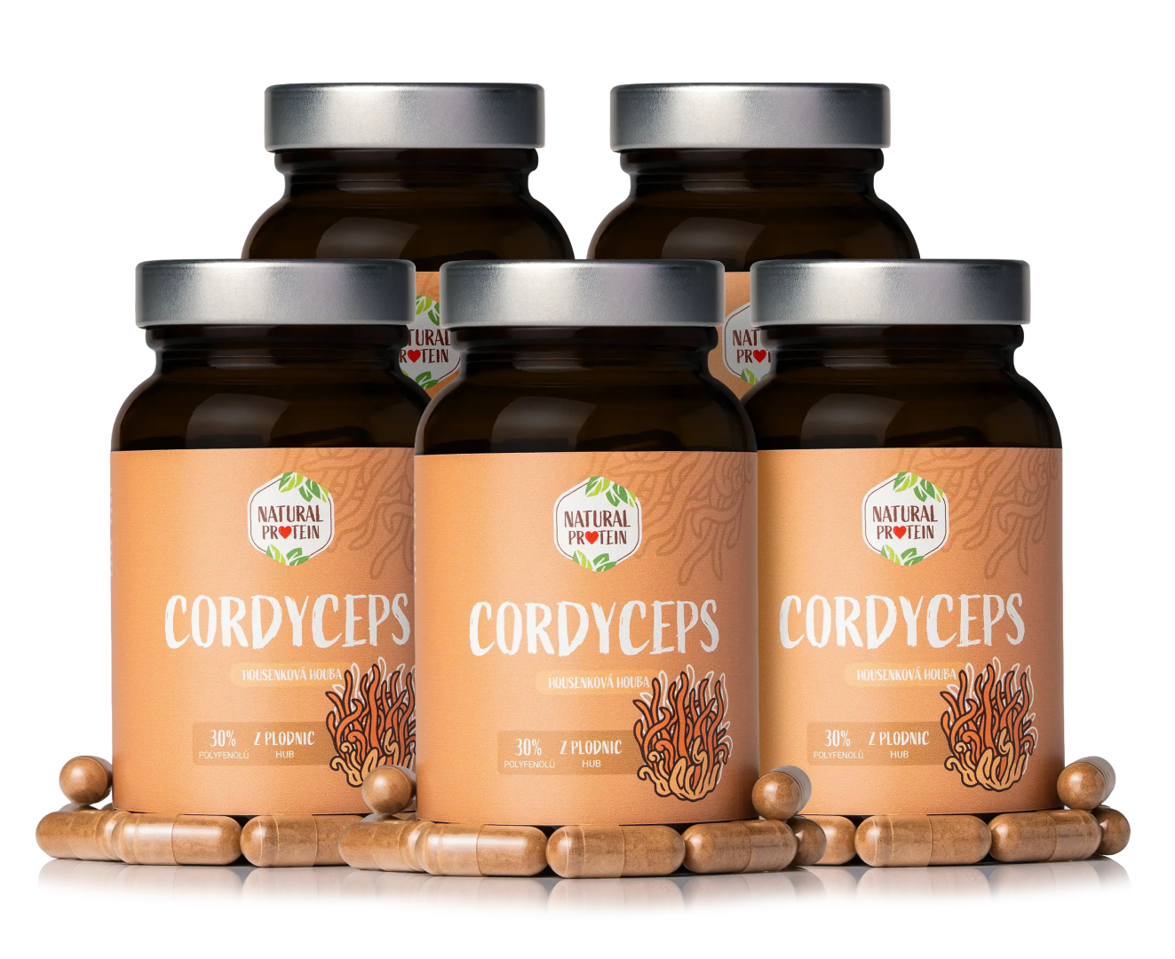 NaturalProtein Cordyceps (kapsle) 5 ks