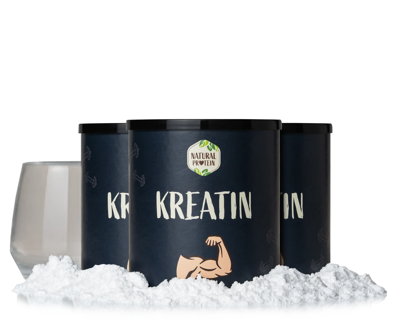 NaturalProtein Kreatin monohydrát (prášek) 3 ks