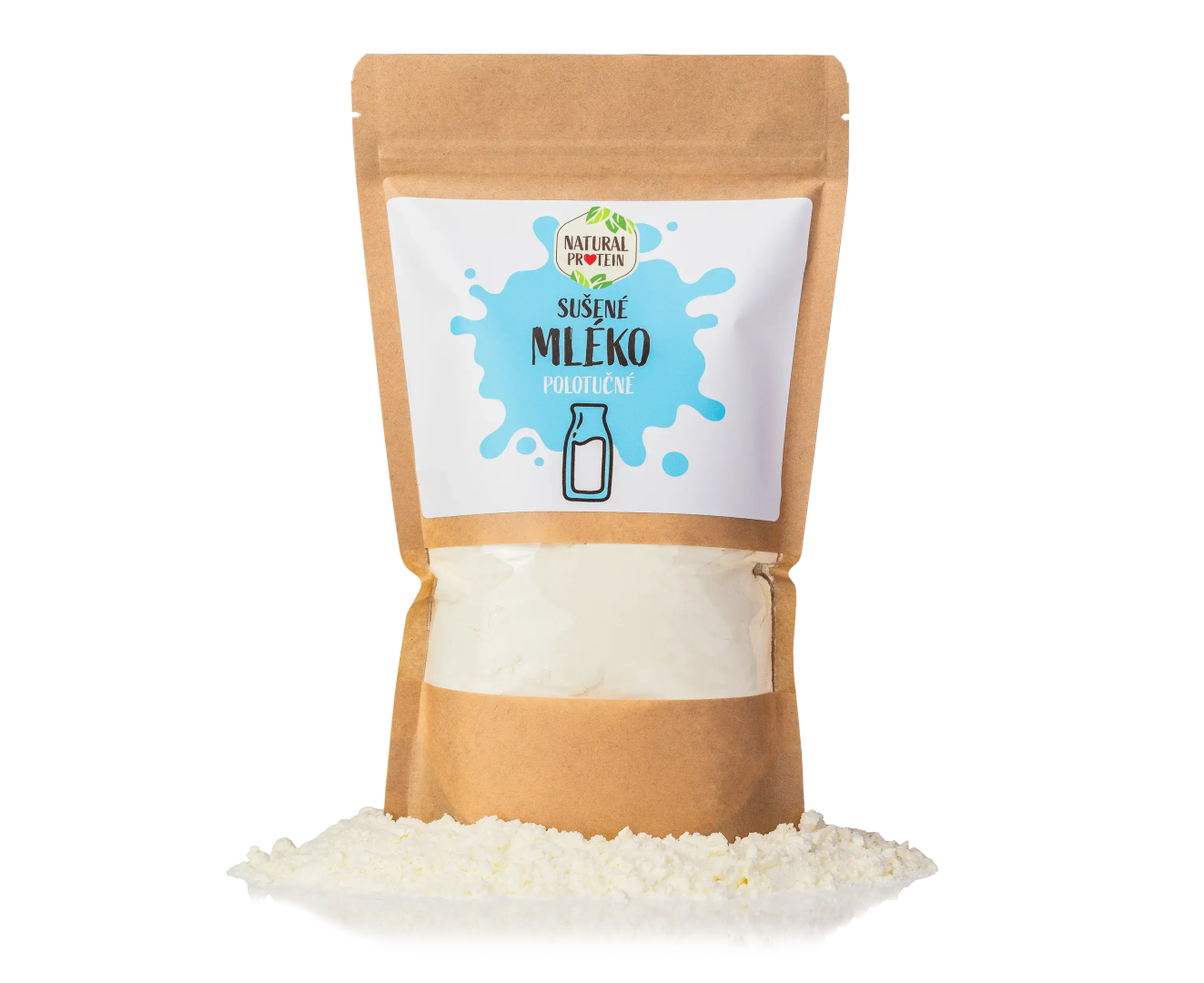 NaturalProtein Sušené polotučné mléko