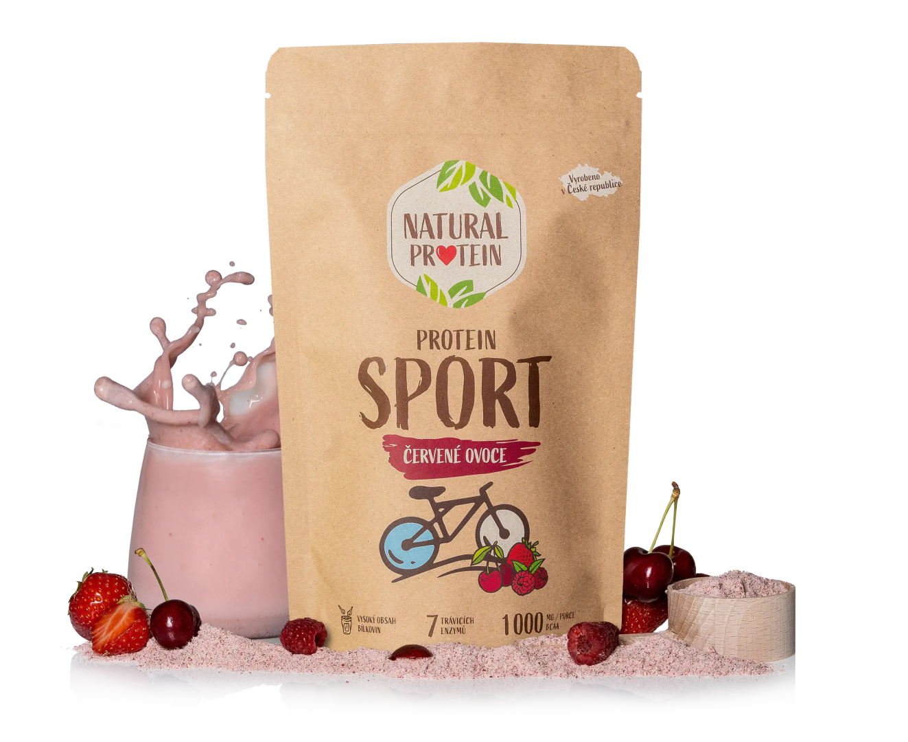 NaturalProtein Sport Červené ovoce