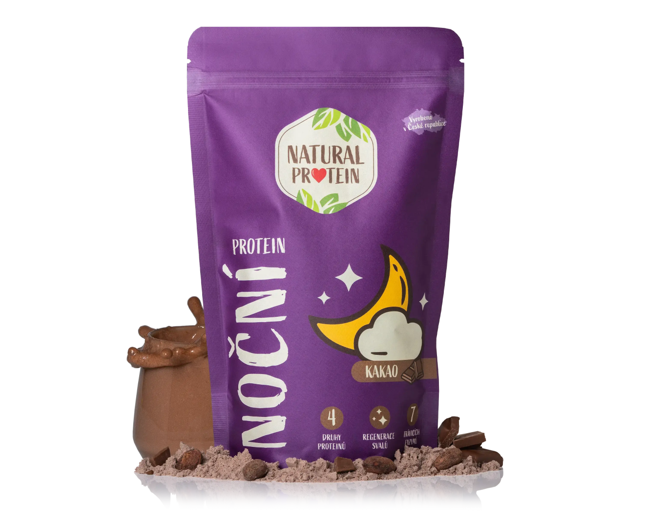 NaturalProtein Noční protein Kakao