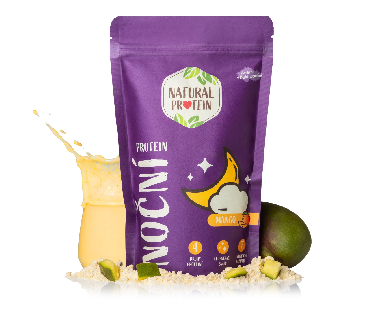 NaturalProtein Noční protein Mango