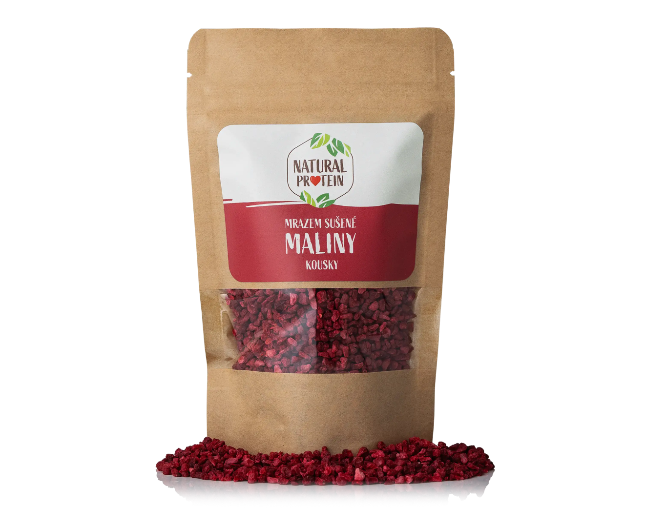 NaturalProtein Mrazem sušené maliny kousky