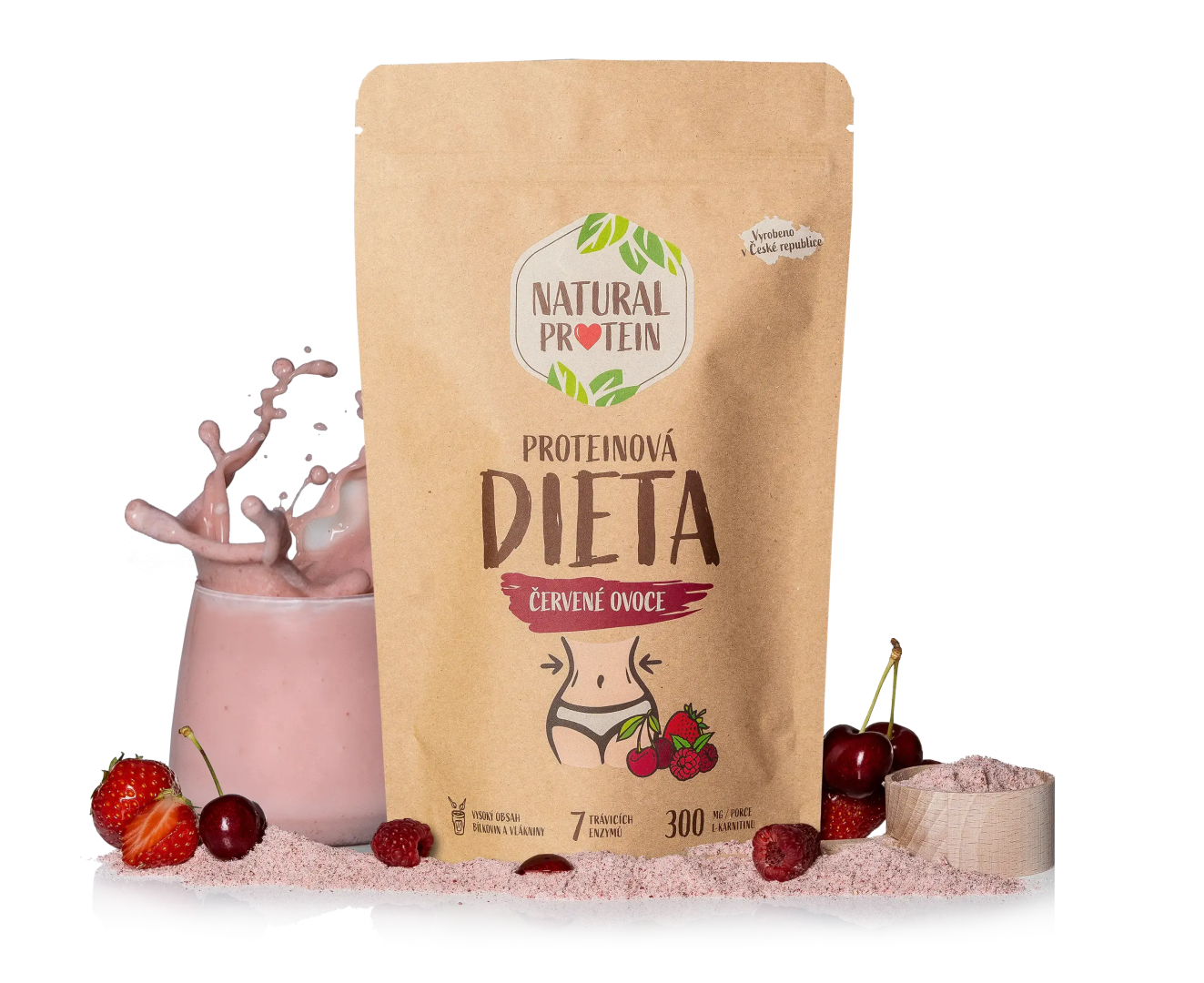 NaturalProtein Proteinová dieta Červené ovoce