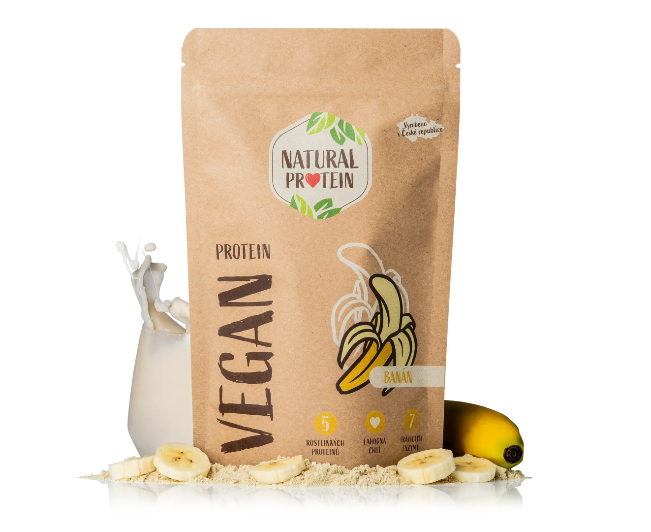 NaturalProtein Veganský protein Banán