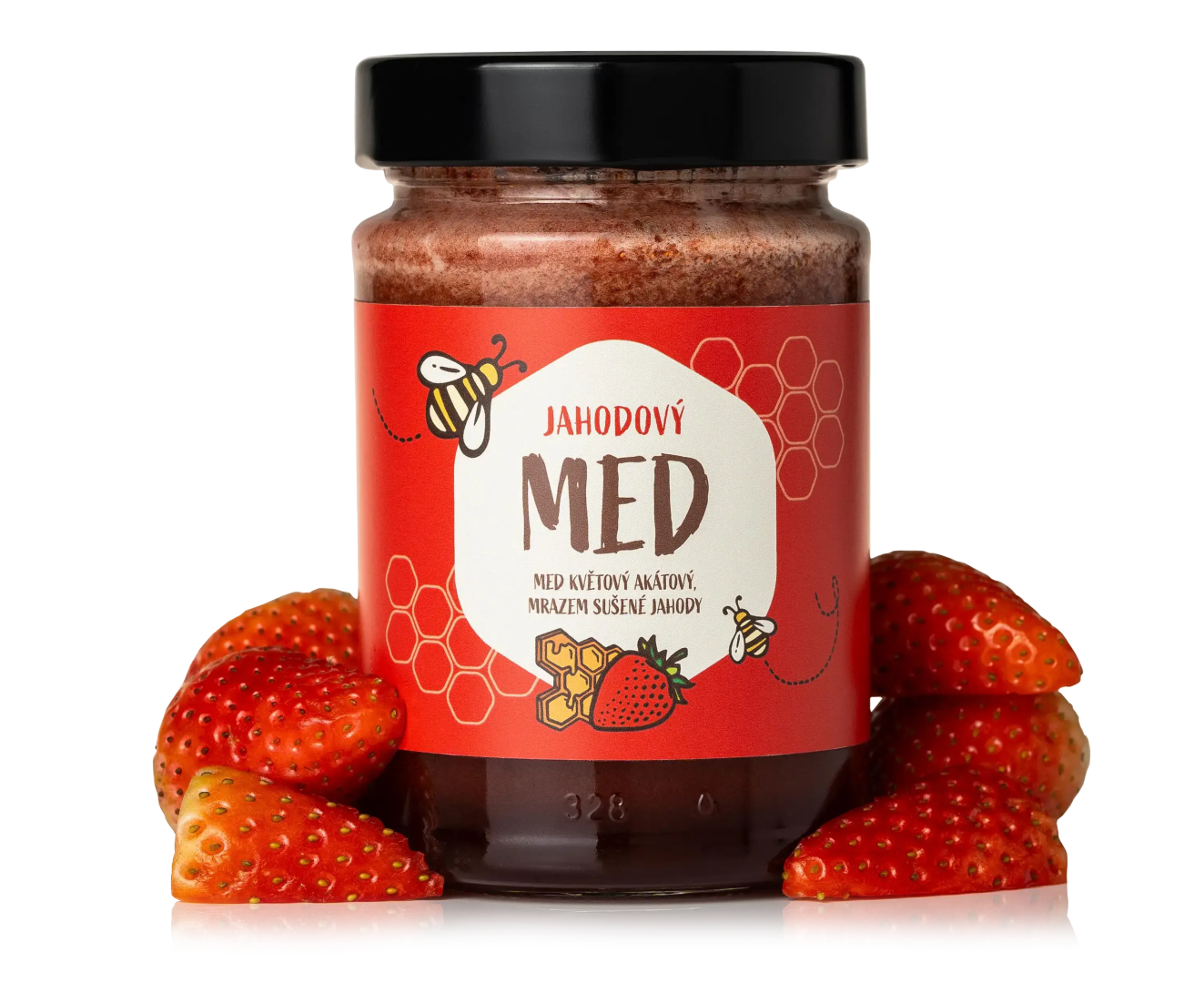 NaturalProtein Jahodový med