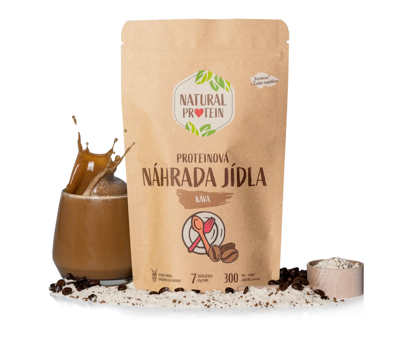 NaturalProtein Náhrada jídla Káva