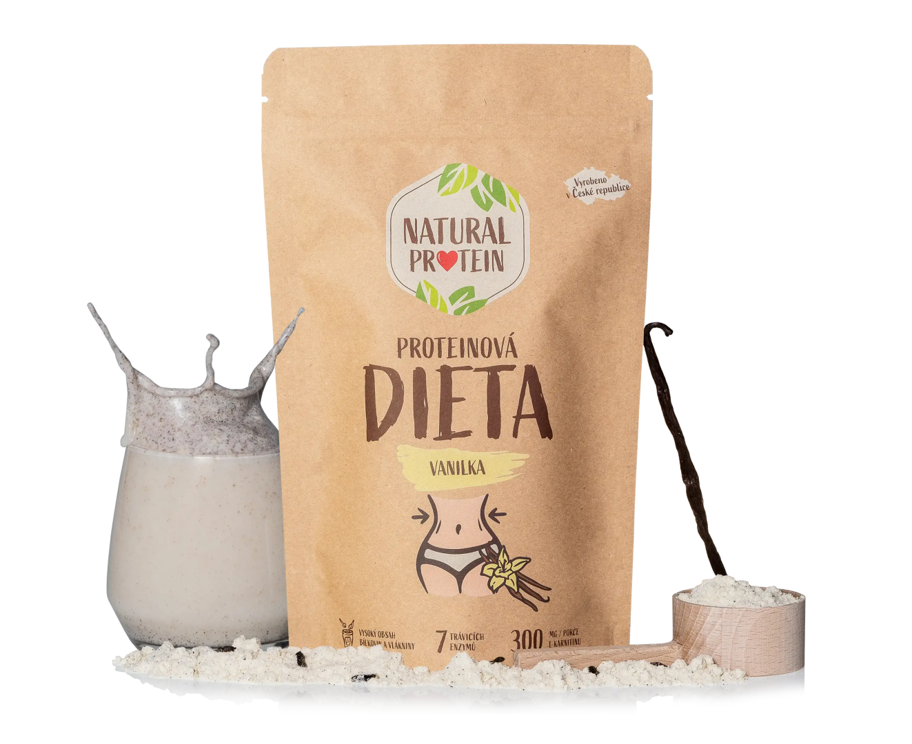 NaturalProtein Proteinová dieta Vanilka