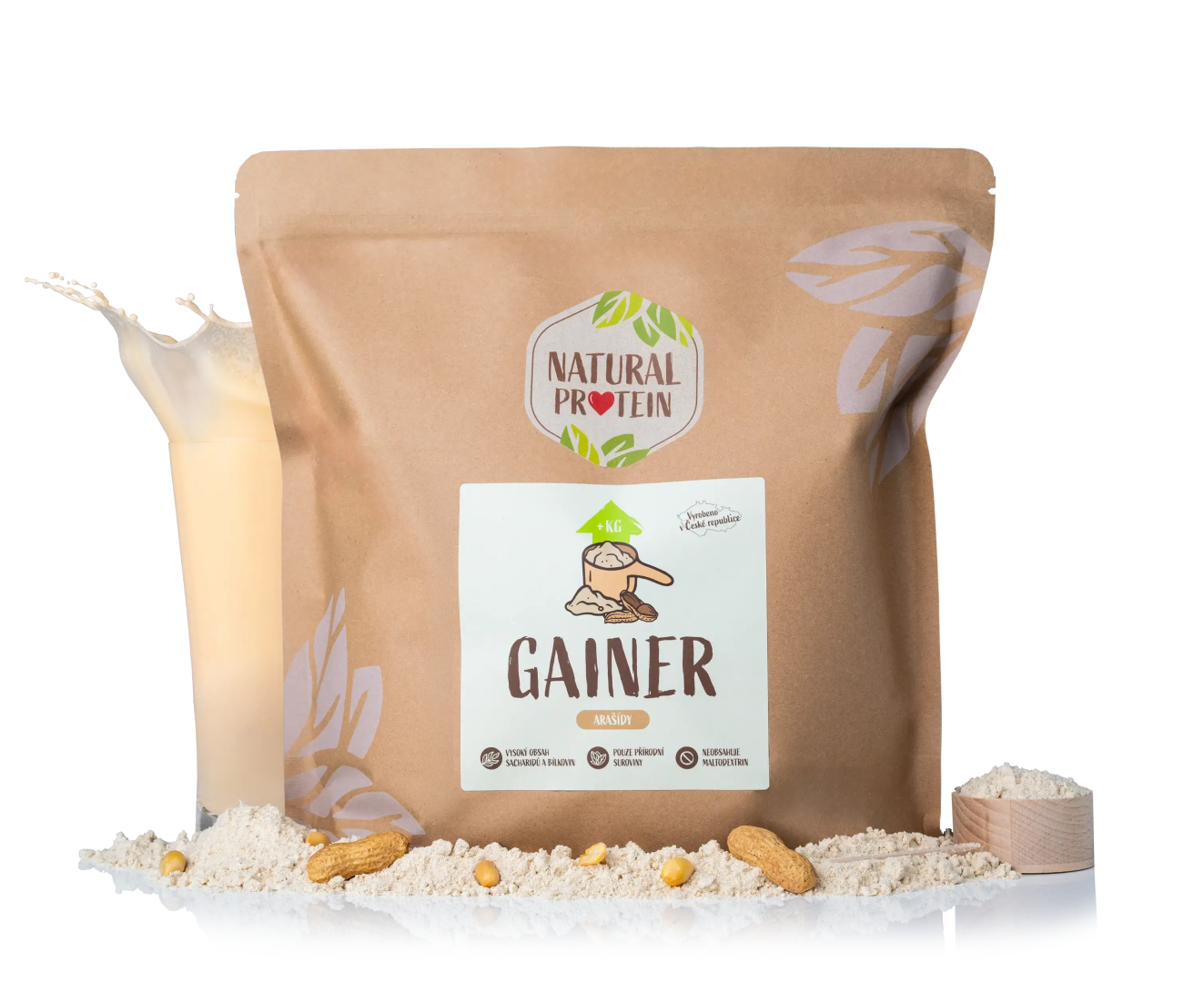 NaturalProtein GAINER Arašídy