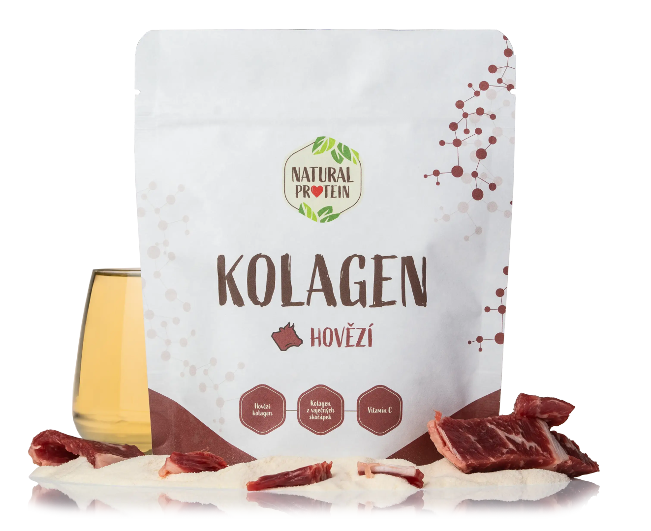 NaturalProtein Kolagen hovězí (klouby, chrupavky, šlachy)