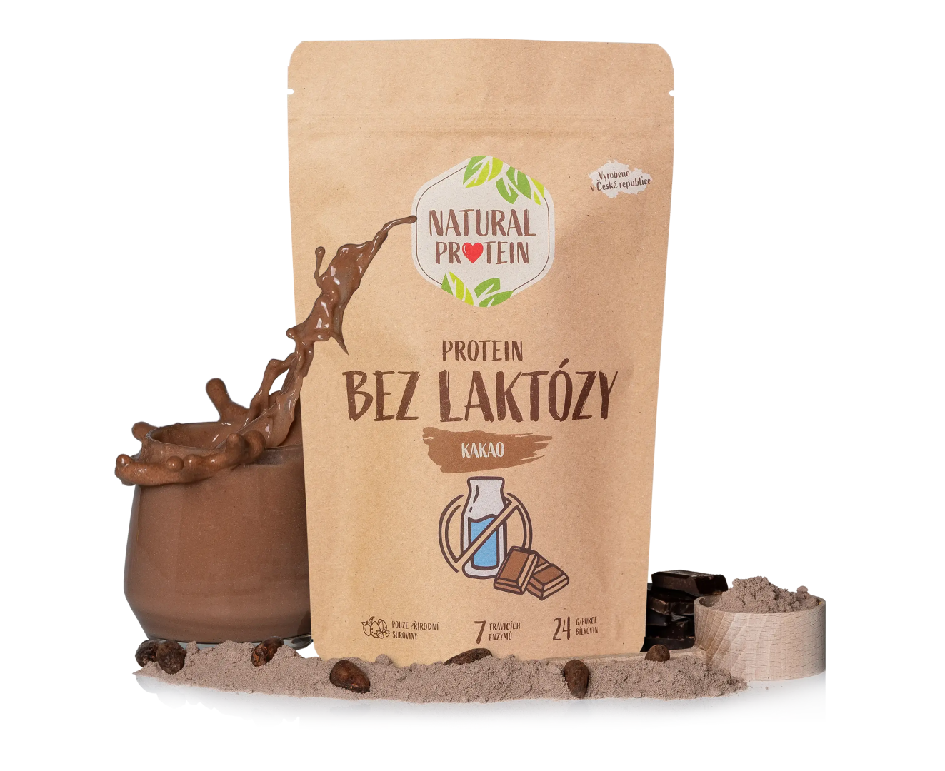 NaturalProtein Bezlaktózový protein Kakao