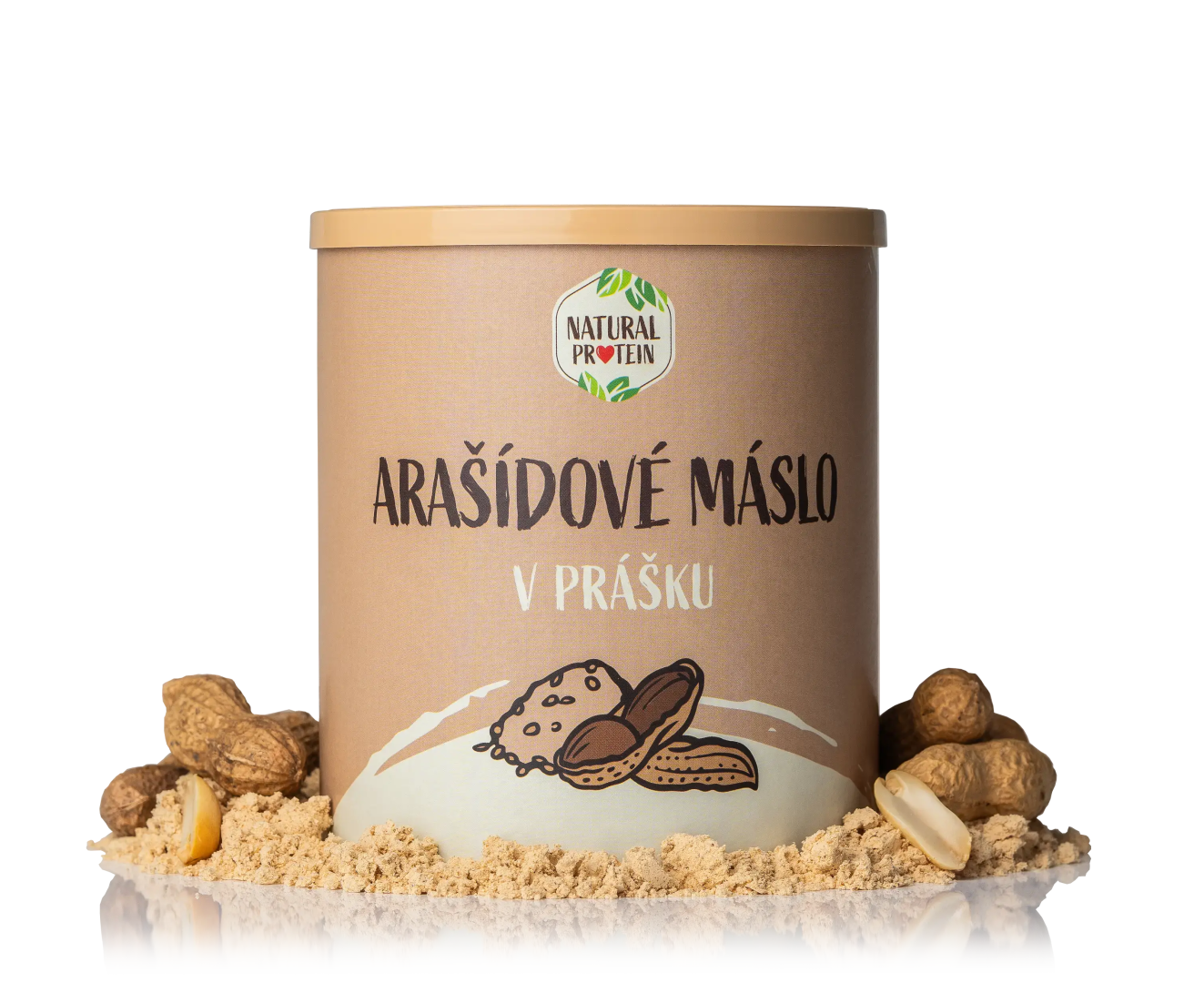NaturalProtein Arašídové máslo v prášku