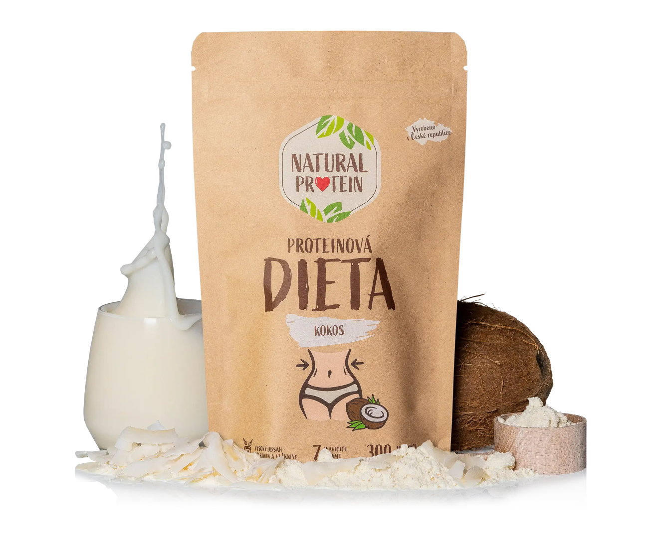 NaturalProtein Proteinová dieta Kokos