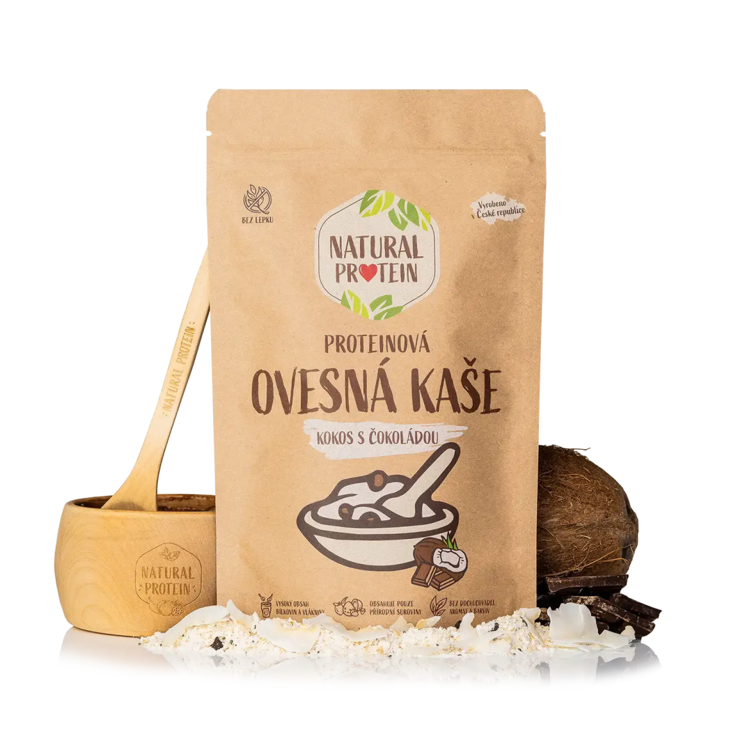 NaturalProtein Proteinová ovesná kaše Kokos s čokoládou