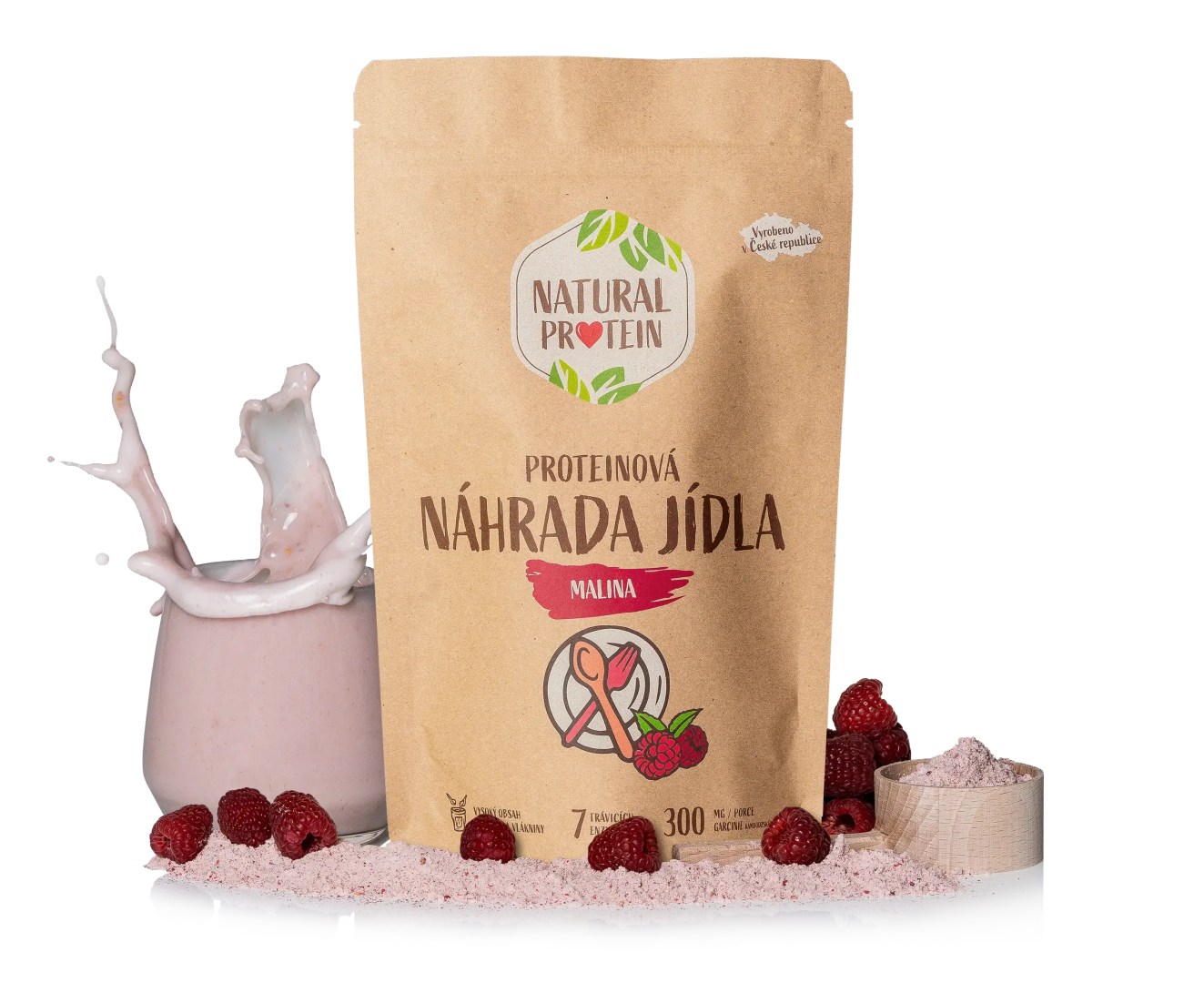 NaturalProtein Náhrada jídla Malina
