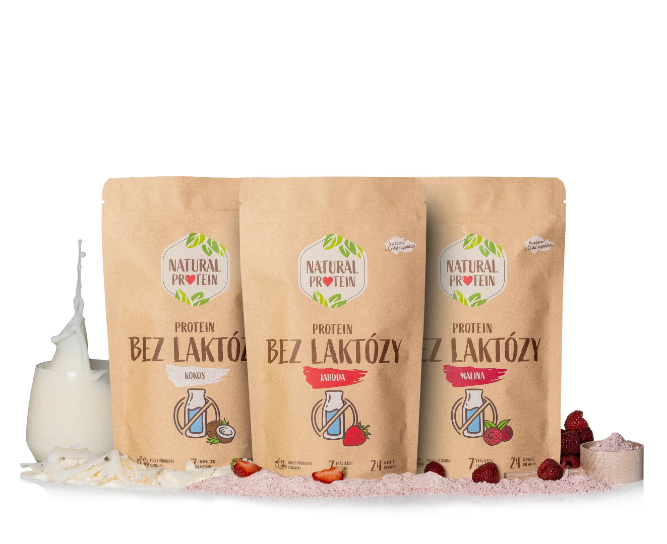 NaturalProtein 3x Bezlaktózový protein