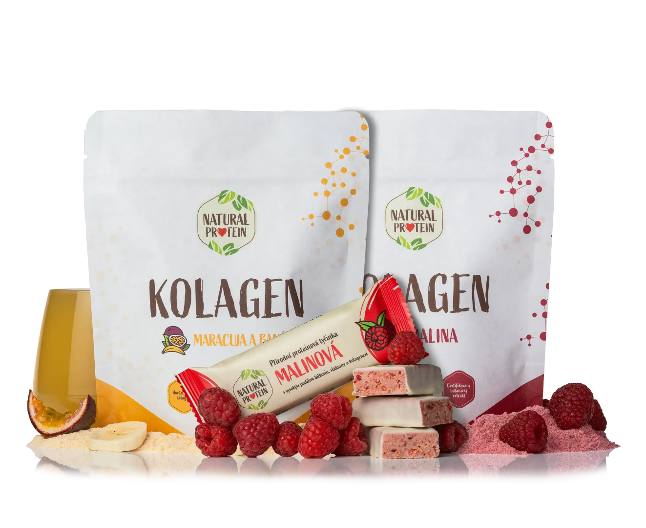 NaturalProtein Kolagen (2x Kolagen + tyčinka)