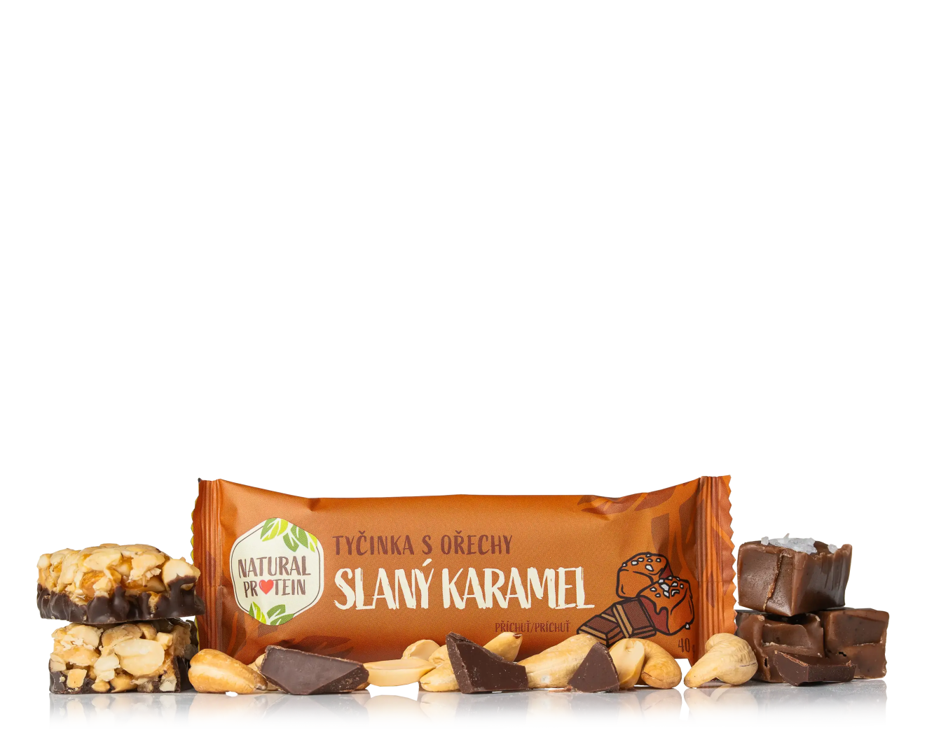 NaturalProtein Ořechová tyčinka slaný karamel