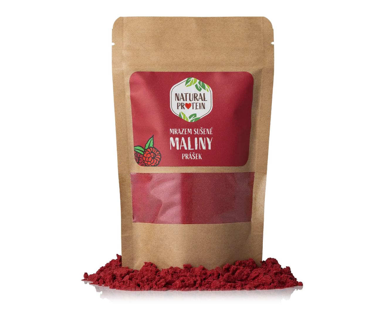 NaturalProtein Mrazem sušené maliny prášek