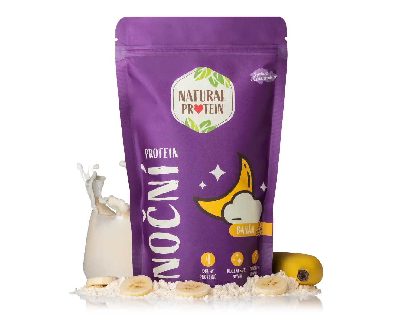 NaturalProtein Noční protein Banán