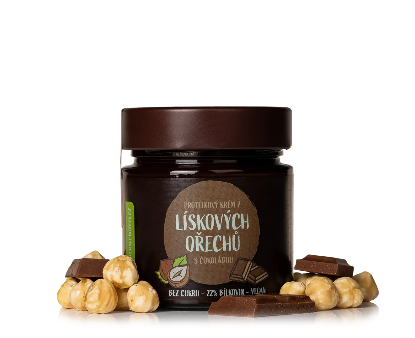 NaturalProtein Lískooříškový krém s čokoládou