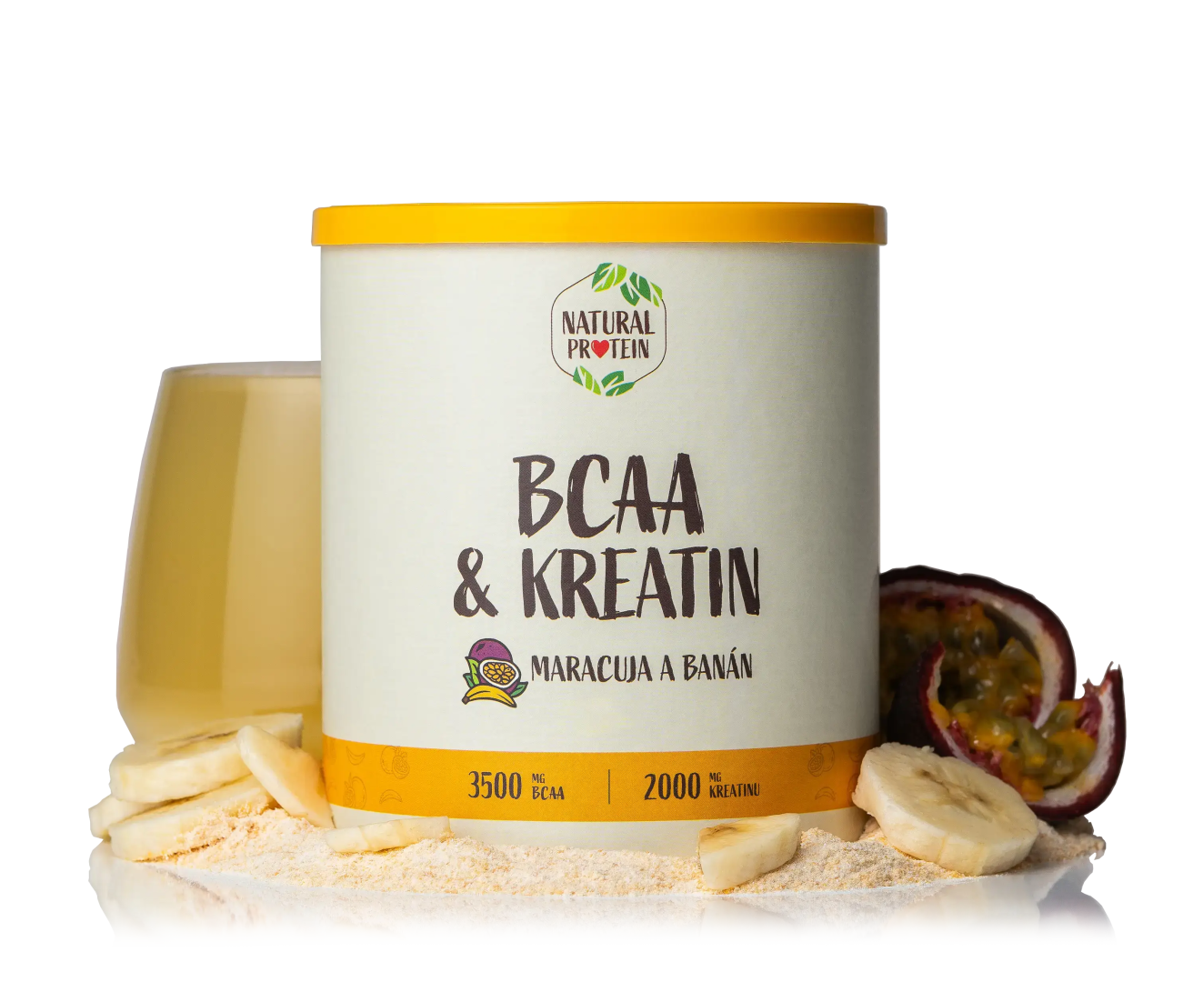 NaturalProtein BCAA + Kreatin Maracuja banán